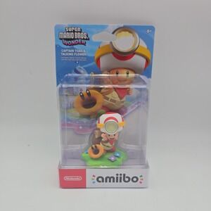 Captain Toad & Talking Flower Amiibo Super Mario Bros Wonder Nintendo Switch NES